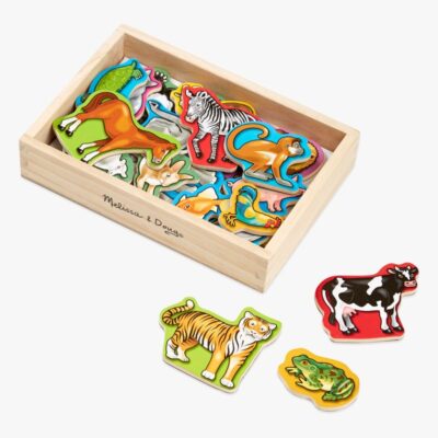 Melissa & Doug Dyremagneter i Træ 20 Stk.