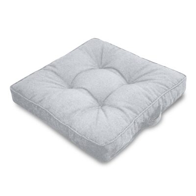 Futon hynde til havestol - 7 cm blød hynde - Grå havehynde til udendørs brug - Måler 50x50 cm - Nordstrand Home stolehynde