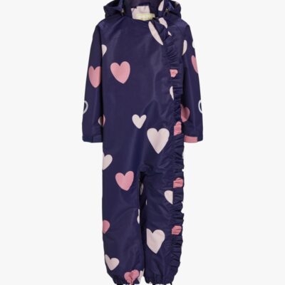 Petite Chérie Atelier Lily Skalflyverdragt, Hearts Navy, 74