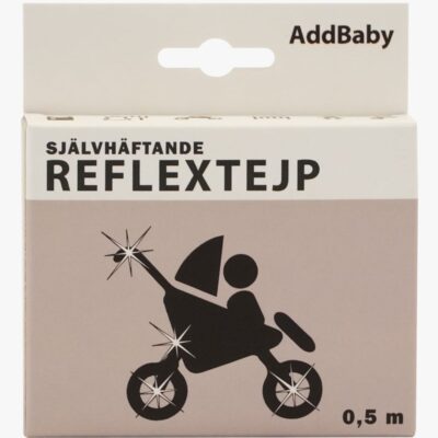 AddBaby Reflekstape 0.5 m, Sølvfarvet