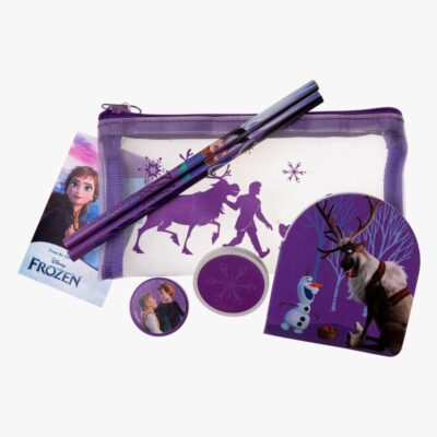 Disney Frozen Penalhus med Skrivesæt, Lilla