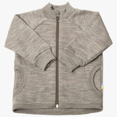 Joha Trøje Zip Merinould, Sesame Mel, 90