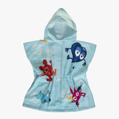 Babblarna Badeponcho Bobler, Blå