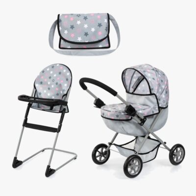 Bayer Design Dukkevogn Cosy Sæt, Grey