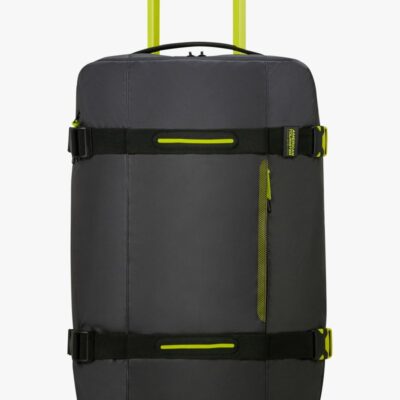 American Tourister Urban Track Duffle Kuffert 55L, Black/Lime
