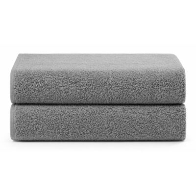 Bomulds håndklæder - 100% bomuld - 50x100 cm - 2-pak - Støvet grøn