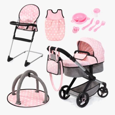 Bayer Design Combi Dukkevogn Xeo Sæt, Soft Pink