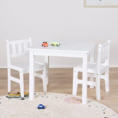 Alice & Fox Table & Chair SIENA, White, Børnemøbler, Indretning børneværelse