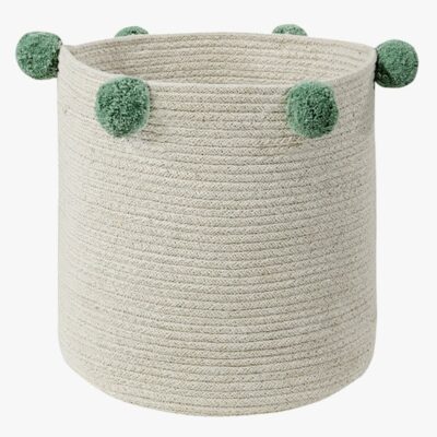 Lorena Canals Opbevaringskurv Bubbly, Natural-Green