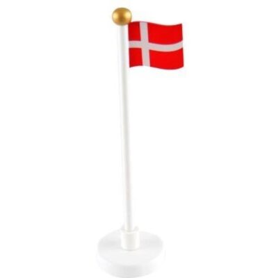Fødselsdagsflag - Dannebrog - Træ - 17 cm - Magni