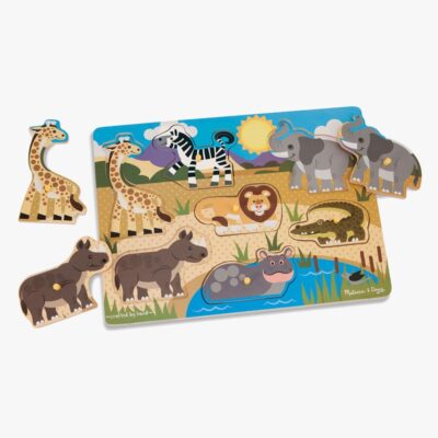 Melissa & Doug Knoppuslespil Safari 7 Brikker