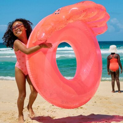 SUNNYLiFE Luxe Badering, Shell Neon Coral