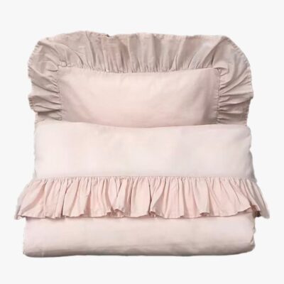 Mini Dreams Frill Sengesæt 100x130, Pink