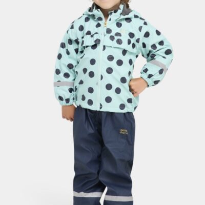 Petite Chérie Atelier Aline Foret Regnsæt, Dots Icy Morn, 110, Regntøj børn