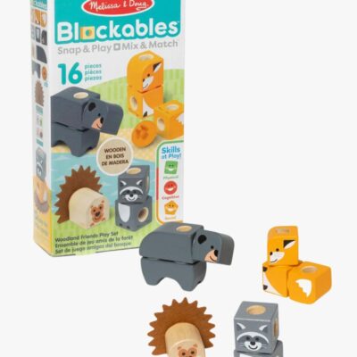 Melissa & Doug Blockables Byggesæt Skovens Dyr 16 Dele