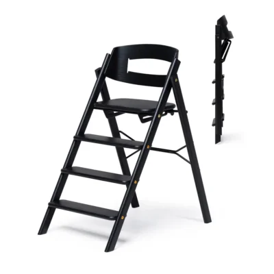 Klapp højstol foldbar - eg sort