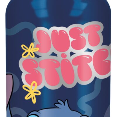 Stitch drikkedunk - Aluminiums vandflaske med låg og tud