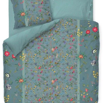 Sengetøj dobbeltdyne 200x200cm - Petites fleurs blue - Sengesæt med 2 i 1 design - 100% bomuld - Pip Studio sengetøj