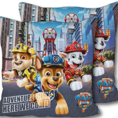 Paw Patrol - Pyntepude til børn - 40x40 cm - Marshall, Rubble og Chase