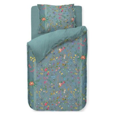 Sengetøj 140x200 cm - 100% bomuldspercale - Pip Studio - Petit Fleurs Blue