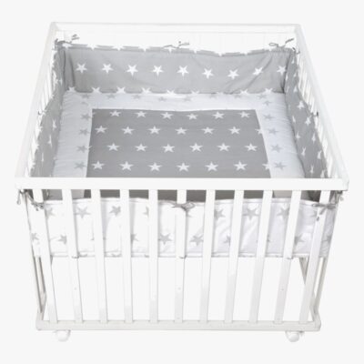 Roba Kravlegård med Hjul, Little Stars White