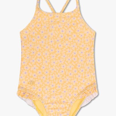 Swim Essentials Badedragt, Florish Yellow, 134-140