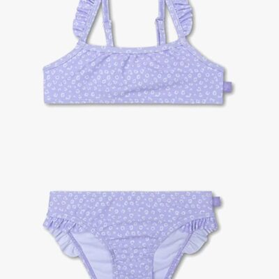 Swim Essentials Bikini, Lilla Leopard, 134-140