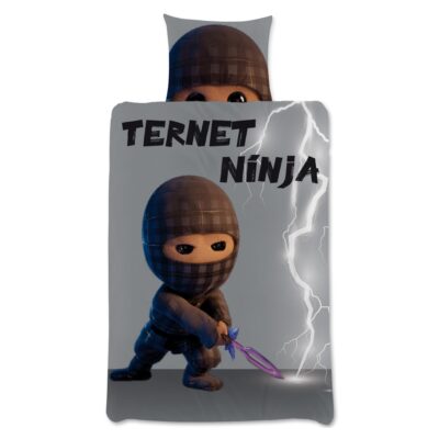 Ternet Ninja sengetøj - 100% bomuld - Børnesengetøj 140x200 cm