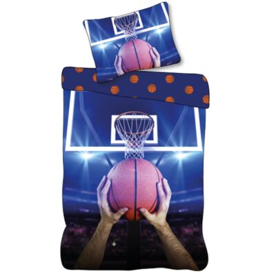 Basketball sengetøj - 100% bomuld - Børnesengetøj 140x200 cm