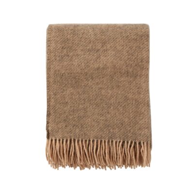 Uldplaid - 130x200 cm - Gotlanduld/lammeuld - Gotland Beige