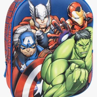 Marvel Avengers 3D Rygsæk, Blå/Rød