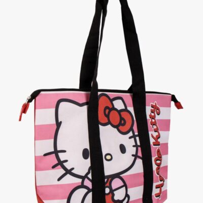 Hello Kitty Strandtaske, Lyserød/Hvid