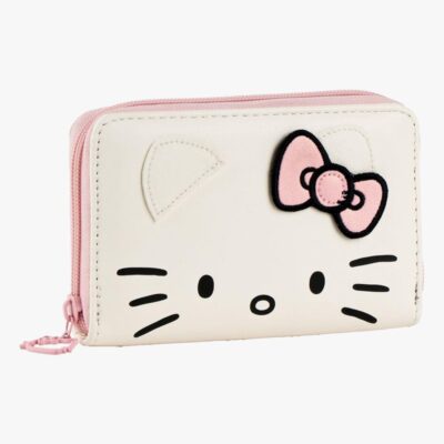 Hello Kitty Tegnebog, Hvid/Lyserød