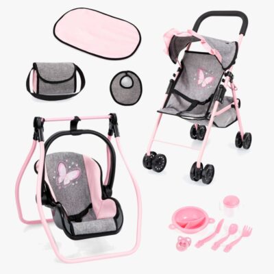 Bayer Design Dukkevogn Buggy Sæt, Grey