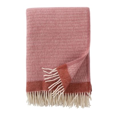 Uldplaid - 130x200 cm - 100% Økologisk lammeuld - Harald Dusty Rose