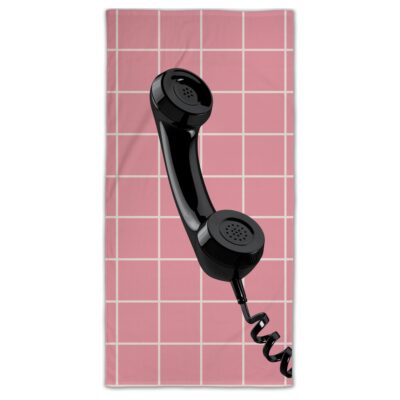 Telefon håndklæde - 100% bomuld - Badehåndklæde 70x140 cm