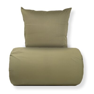 Dobbelt sengetøj 240x220 cm - Stonewashed - Firm green