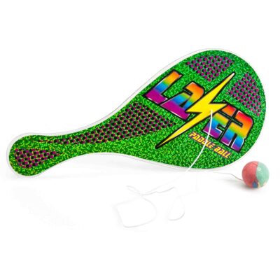 Paddleball 12x27 cm - Klassisk boldspil i grøn