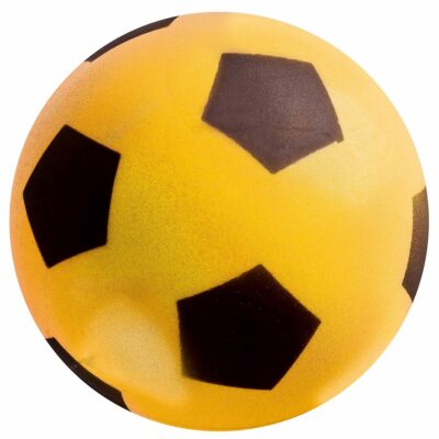 Skumfodbold 20 cm - Gul - Blød bold