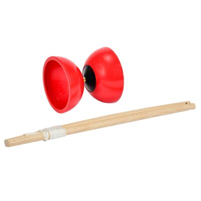 Diabolo 35 cm - Klassisk jongleringslegetøj i rød