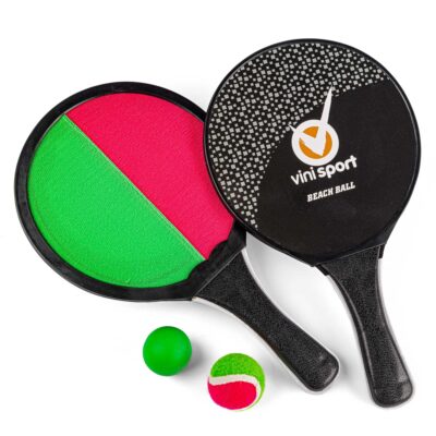 Fang-/strandtennis -2-i-1 spil - 2 bat og bolde