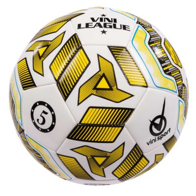 League fodbold - Kunstlæderfodbold - Str. 5 - Hvid/gul