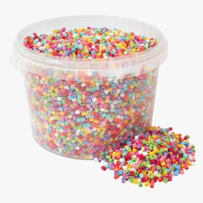 Playbox Rørperler i Spand 20000 Stk. Happy Mix