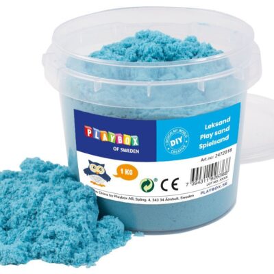 Legesand - 1 kg - Lyseblå