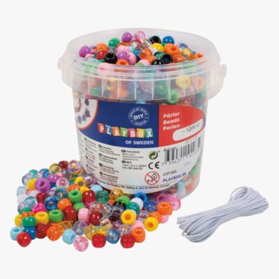Playbox Kongoperler i Spand 1200 Stk.