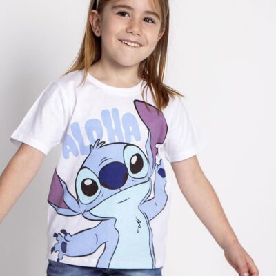 Disney Stitch T-shirt, Hvid, 152-158