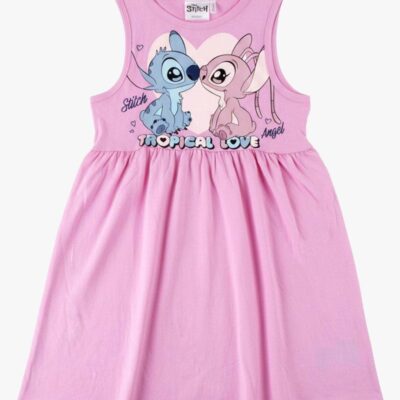 Disney Stich Kjole, Pink, 152-158