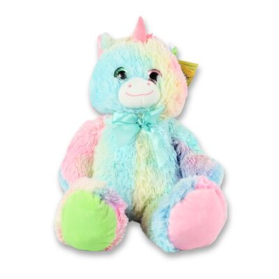 Enhjørning bamse 54cm høj i pastel farver
