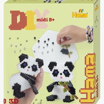 Hama Gaveæske 3D Panda Perlesæt 2500 Stk.