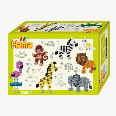 Hama Midi Perler Gaveæske Zoo Dyr 2.000 Stk.